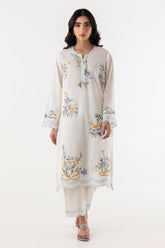 Stitched Lawn Embroidered Shirt